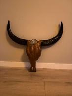 Teakhouten buffel decoratie, Ophalen of Verzenden, Zo goed als nieuw