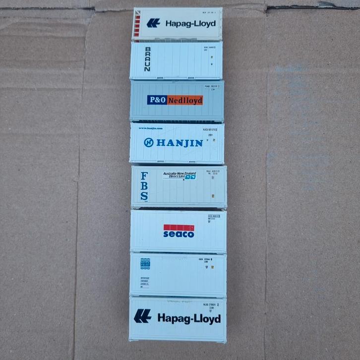 CONTAINER REEFERS KOELDOZEN H0, Hobby en Vrije tijd, Modeltreinen | H0, Zo goed als nieuw, Overige merken, Ophalen of Verzenden