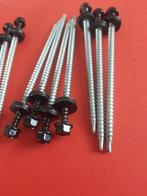 25 st zwart Sandwichpaneel houtschroeven 5x100 mm muur dak, Ophalen of Verzenden, Nieuw, Minder dan 180 cm, Balken