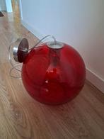 Hanglamp rood, Ophalen, Gebruikt, Glas, Minder dan 50 cm