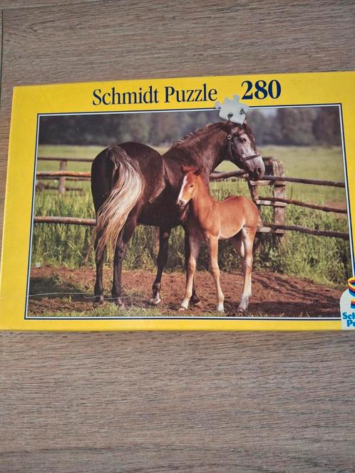 Schmidt Puzzel - Paarden - 280 Stukjes, Hobby en Vrije tijd, Denksport en Puzzels, Gebruikt, Legpuzzel, Minder dan 500 stukjes