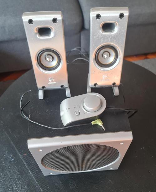 logitech z3 m/n s-0085b speakerset met subwoofer, Computers en Software, Pc speakers, Ophalen of Verzenden