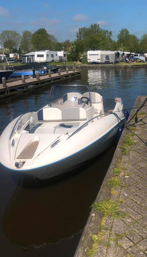 Quicksilver 505 Commender met Honda 100 pk, Watersport en Boten, Speedboten, Zo goed als nieuw, 3 tot 6 meter, Benzine, 70 tot 120 pk