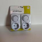 Plug -in Dimmer voor binnen 2x, Ophalen of Verzenden, Nieuw, Stopcontact
