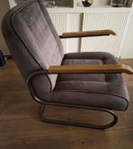 Donkergrijze fauteuil, Huis en Inrichting, Ophalen, Zo goed als nieuw, 75 tot 100 cm, 50 tot 75 cm