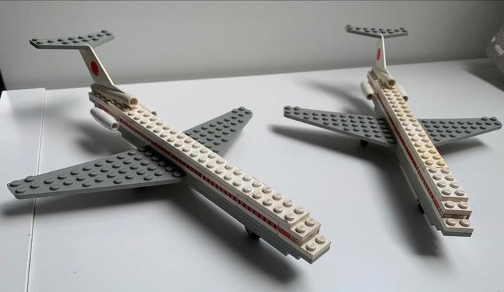 Vintage Lego 698-1 JAL Boeing 727 - 1977, Kinderen en Baby's, Speelgoed | Duplo en Lego, Gebruikt, Lego, Complete set, Ophalen of Verzenden