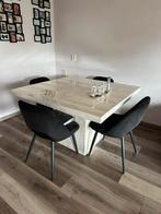 Steiger houten eettafel 120 x 120, Huis en Inrichting, Tafels | Eettafels, Ophalen, Rechthoekig, 100 tot 150 cm