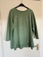 Groene trui met strass, Maat 46/48 (XL) of groter, Ophalen of Verzenden, Zo goed als nieuw, Lange mouw