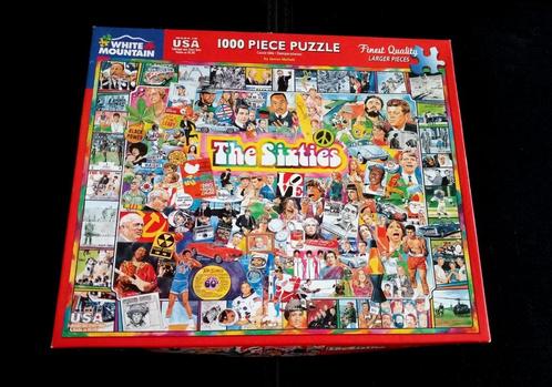 Legpuzzel van 1000 stukjes The Sixties door James Mellett, Hobby en Vrije tijd, Denksport en Puzzels, Zo goed als nieuw, Legpuzzel