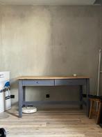 Antieke houten tafel – karaktervol & uniek, Ophalen, 200 cm of meer, 50 tot 100 cm, Vier personen