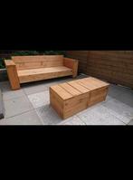 Loungebanken van geschaafd Douglas hout, Tuin en Terras, Tuinsets en Loungesets, Nieuw, Ophalen of Verzenden, Hout