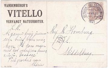 Reclamekaart 1921 - Vandenbergh Vitello Boter Zuivel Reclame beschikbaar voor biedingen