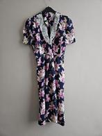 Vintage Bloemenjurk S.L. Petites - Maat XS, Kleding | Dames, Jumpsuits, Ophalen of Verzenden, Zo goed als nieuw, Maat 38/40 (M)