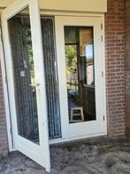 terrasdeuren met 3-puntssluiting, Doe-het-zelf en Verbouw, Gebruikt, Raamkozijn, Hout, Ophalen