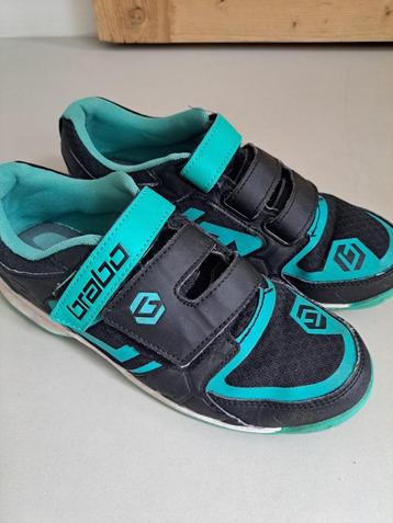 Brabo hockeyschoenen – maat 39, turquise/zwart, klitteband beschikbaar voor biedingen