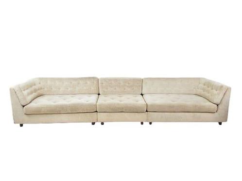 Vintage Leolux modulaire bank model 702 beige, Huis en Inrichting, Banken | Bankstellen, Gebruikt, Stof, Ophalen of Verzenden