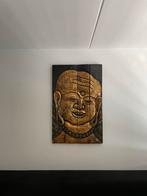 Houten Boeddha Wanddecoratie, Ophalen of Verzenden, Gebruikt