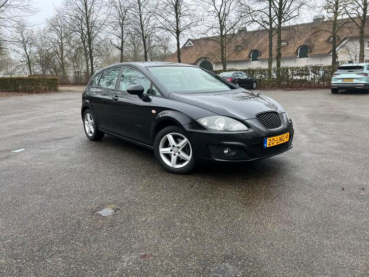 Seat Leon 1.6  2010 Zwart, Auto's, Seat, Particulier, Leon, ABS, Airbags, Airconditioning, Alarm, Bochtverlichting, Boordcomputer