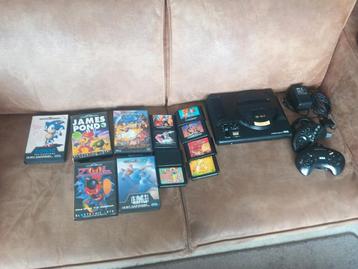 Sega megadrive + 12 games + toebehoren (zie adv voor info) beschikbaar voor biedingen