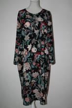 Norah zwart bloemen lichtgewicht jurk mt 42 L, Kleding | Dames, Jurken, Zwart, Maat 42/44 (L), Nieuw, Ophalen of Verzenden