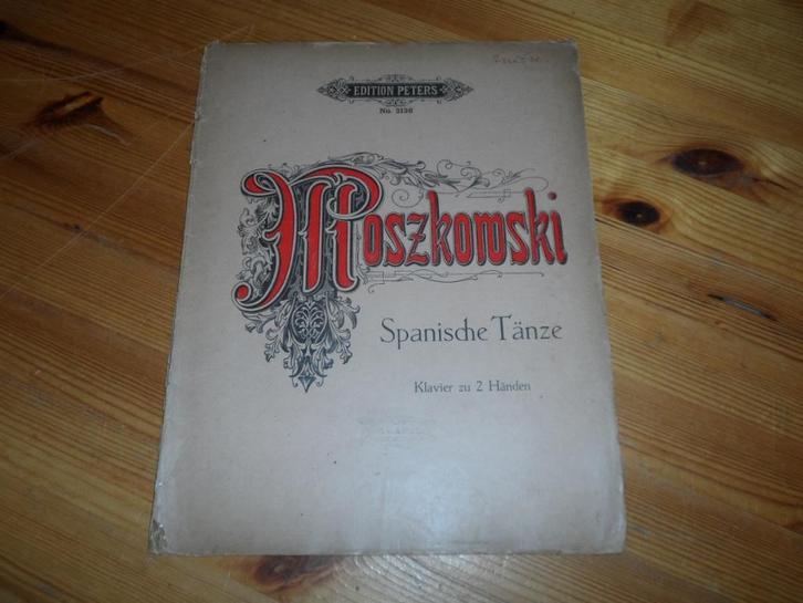 Moszkowski, Muziek en Instrumenten, Bladmuziek, Gebruikt, Artiest of Componist, Klassiek, Piano, Viool of Altviool, Ophalen of Verzenden