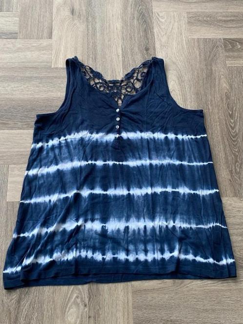 MS Mode top mt. XL., Kleding | Dames, Grote Maten, Zo goed als nieuw, Shirt of Top, Blauw, Ophalen of Verzenden
