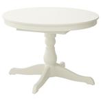 IKEA ingatorp tafel rond wit, Ophalen, Gebruikt, Overige houtsoorten, 100 tot 150 cm