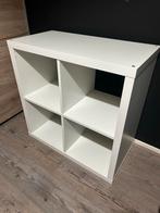 4-vaks Kallax kast wit, Met plank(en), Kunststof, Gebruikt, Minder dan 100 cm
