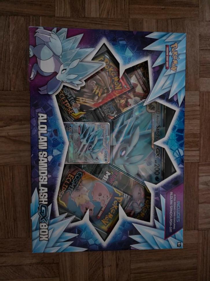 Alolan Sandslash GX Box - Pokémon TCG, Hobby en Vrije tijd, Verzamelkaartspellen | Pokémon, Nieuw, Meerdere kaarten, Foil, Ophalen of Verzenden