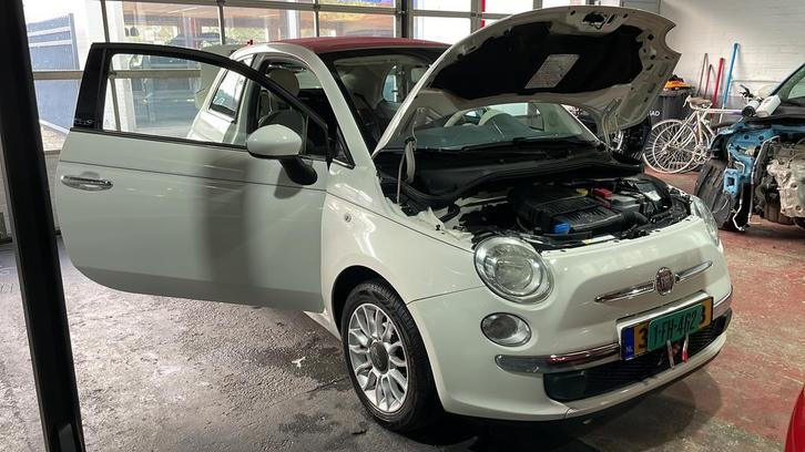 Fiat 500 1.2 cabriolet 2011, Auto's, Fiat, Bedrijf, Te koop, Benzine, A, Cabriolet, Handgeschakeld, Origineel Nederlands, Wit