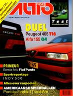 Autovisie dubbeltest Peugeot 405 T16 en Alfa 155 Q4, Ophalen of Verzenden, Gelezen, Peugeot