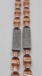 gouden platte koningsketting 14kt, Sieraden, Tassen en Uiterlijk, Kettingen, Www.bredajuwelier.nl, Nieuw, Ophalen of Verzenden