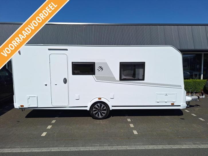Knaus Yaseo 500 DK VINKEN VOORRAAD VOORDEEL, Caravans en Kamperen, Caravans, tot en met 5, 1250 - 1500 kg, Standaardzit, Knaus