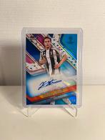 Kenan Yildiz blue autograph /150 (topps finest, Juventus), Ophalen of Verzenden, Zo goed als nieuw, Buitenlandse clubs, Poster, Plaatje of Sticker