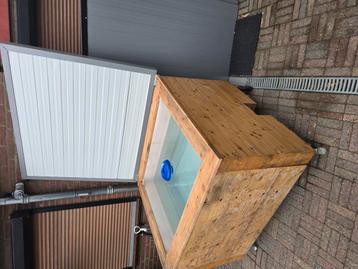  ijsbad /zwemtobbe op wielen .ibc bak . beschikbaar voor biedingen