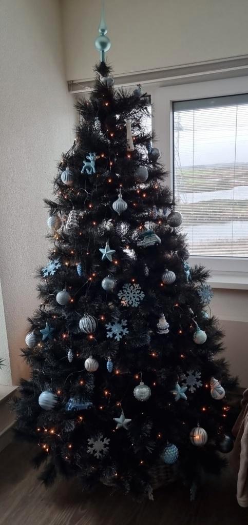 Kerstboom Frosted 195 hoog, Diversen, Kerst, Zo goed als nieuw, Ophalen