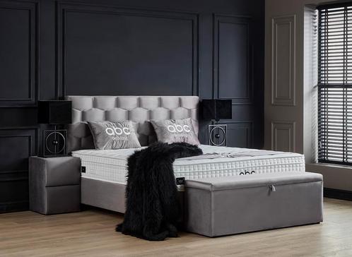 Palermo 2-persoons opbergbed - Grijs, Huis en Inrichting, Slaapkamer | Matrassen en Bedbodems