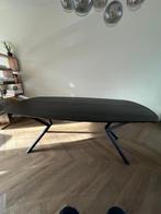 Eettafel ovaal eiken massief zwart, Ophalen, Eikenhout, Scandinavisch, 50 tot 100 cm