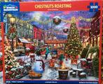 White Mountain 1000🧩 Chestnuts Roasting, Hobby en Vrije tijd, Denksport en Puzzels, Ophalen of Verzenden, 500 t/m 1500 stukjes