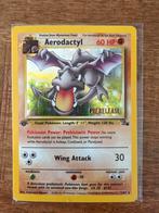 First edition Aerodactyl PreRelease 1/62 - Fossil, Ophalen of Verzenden, Gebruikt, Losse kaart