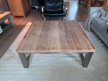 Massief eiken rvs tafel beschikbaar voor biedingen