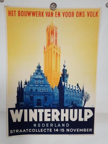 Poster voor de Duitse Winterhulp Straatcollecte beschikbaar voor biedingen