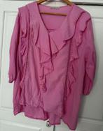 Roze Ibiza blouse - One Collection - maat 46/48, Kleding | Dames, Blouses en Tunieken, Maat 46/48 (XL) of groter, One collection