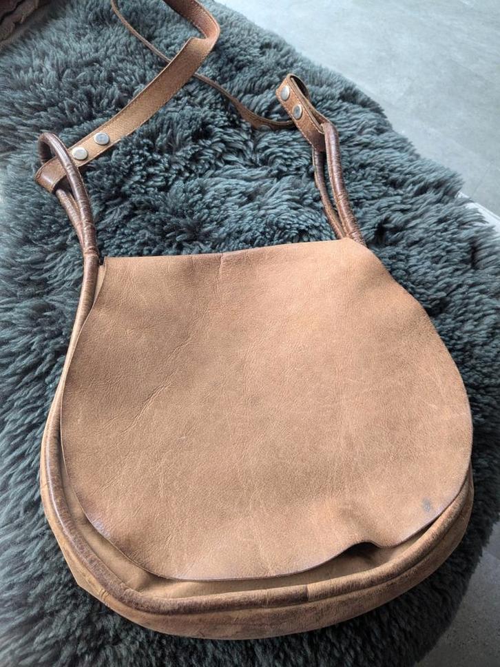 Myomy My Saddle Bag Medium Bruin, Sieraden, Tassen en Uiterlijk, Tassen | Damestassen, Gebruikt, Schoudertasje, Bruin, Ophalen of Verzenden