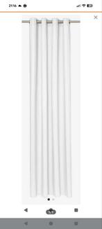 Wit gordijn 180 x 150 ikea met grote ringen deur, Ophalen, 100 tot 150 cm, Wit, Zo goed als nieuw