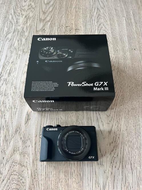 Canon Powershot G7X Mark III Zwart NIEUW, Audio, Tv en Foto, Fotocamera's Digitaal, Nieuw, Canon, 8 keer of meer, Ophalen