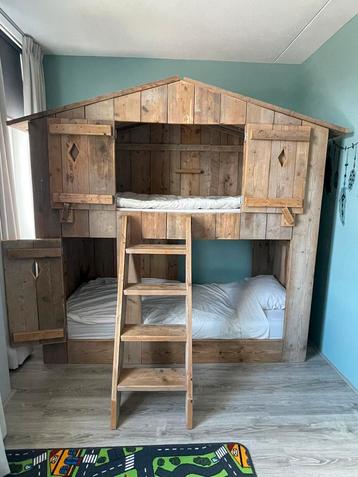 Steigerhouten stapel/boomhut bed  beschikbaar voor biedingen