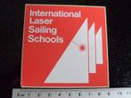 sticker international laser sailing schools logo zeilen, Verzenden, Zo goed als nieuw, Bedrijf of Vereniging