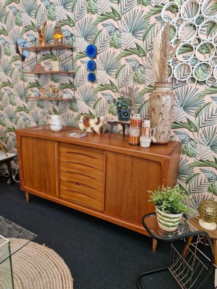 Deens design dressoir Dyrlund, Huis en Inrichting, Kasten | Buffetkasten, Gebruikt, Minder dan 100 cm, 25 tot 50 cm, Ophalen