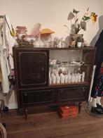 Dressoir met glazen ruitje Vintage look, Huis en Inrichting, Ophalen of Verzenden, Gebruikt, 25 tot 50 cm, 100 tot 150 cm